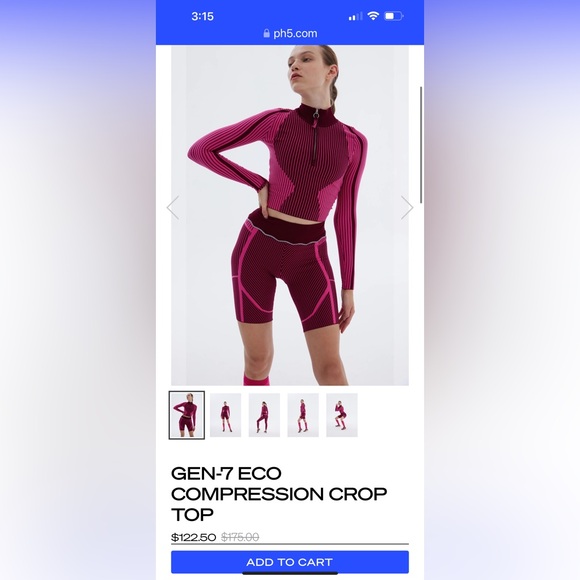 PH5 gen-7 eco compression top pink - Picture 7 of 8